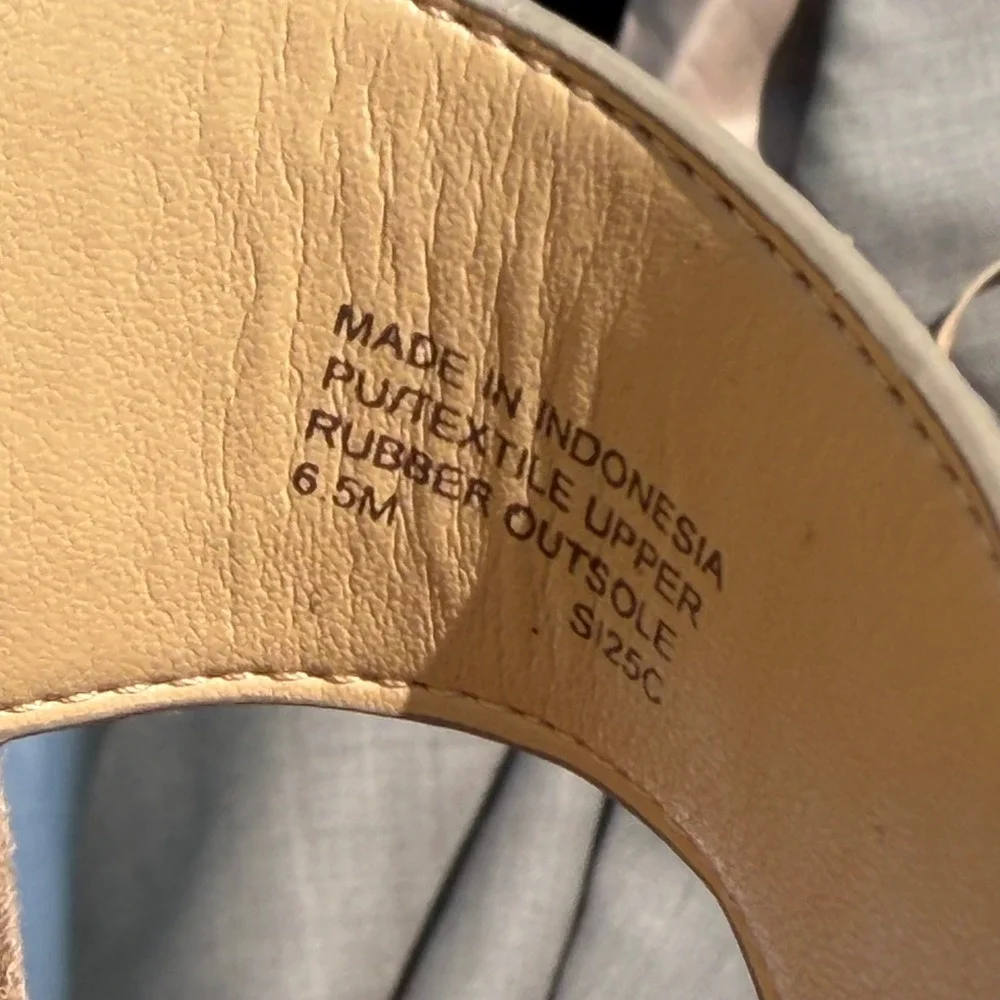 Michael Kors Women Brown MK Logo Thong Sandals Slides 6.5M‎ S125C